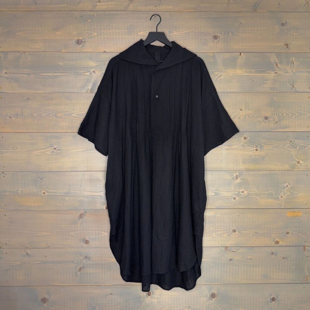 Forme d'Expression Black Virgin Wool Dress Women's Small